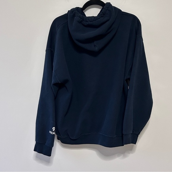 9/11 Memorial Commemorative Hoodie Women’s Size large Navy Blue *FLAW* - Picture 5 of 10